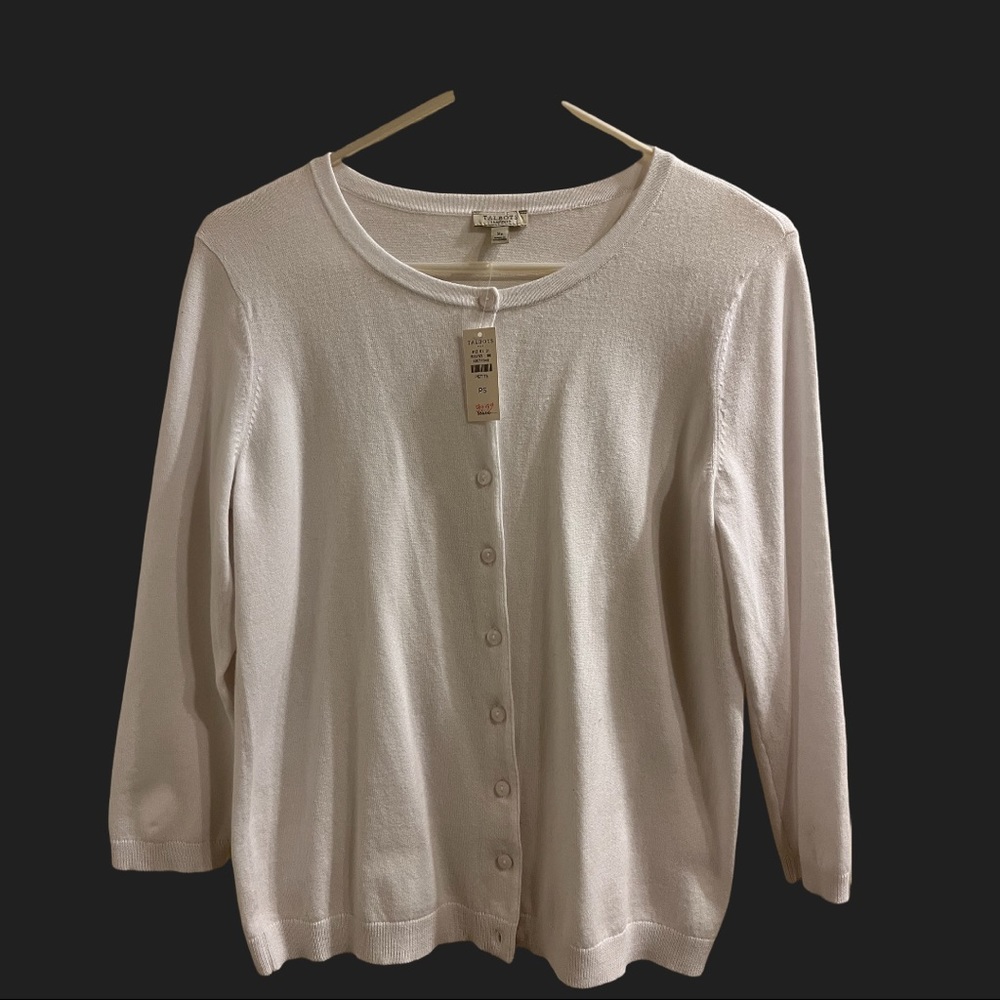 🆕 NWT White Talbots Sweater